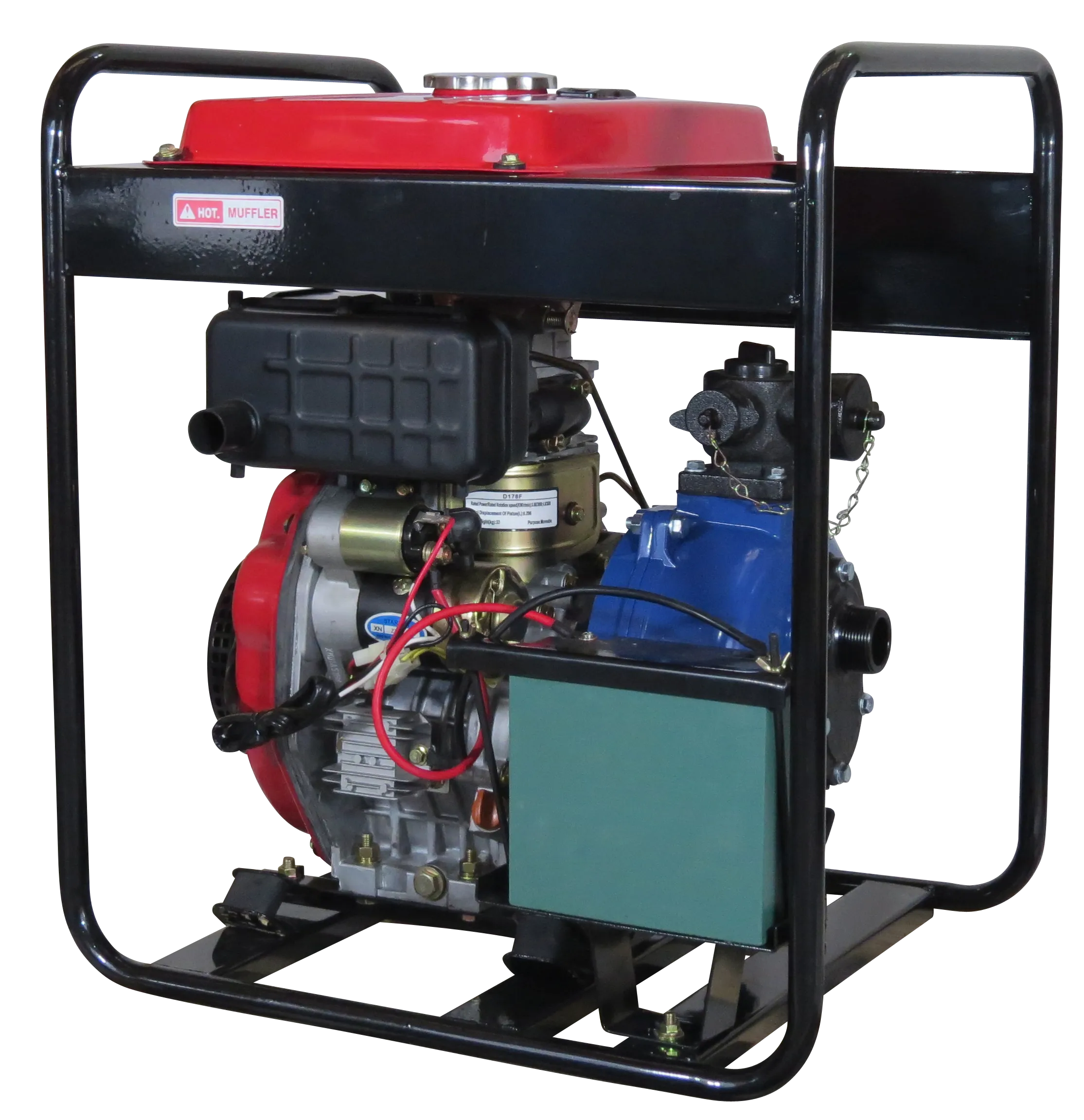 1½" Anderson Diesel 382 Fireboss® Twin Impeller Pump Electric start