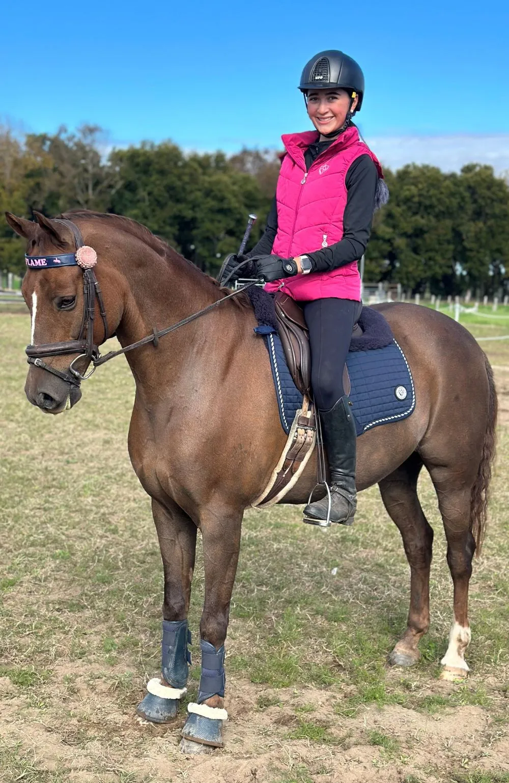 BARE Deluxe Merino Saddle Pad - Navy