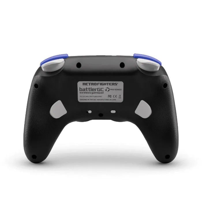 BattlerGC Pro wireless controller for Nintendo GameCube, Wii, Switch & PC, with bluetooth / 2.4G - Black | Retro Fighters