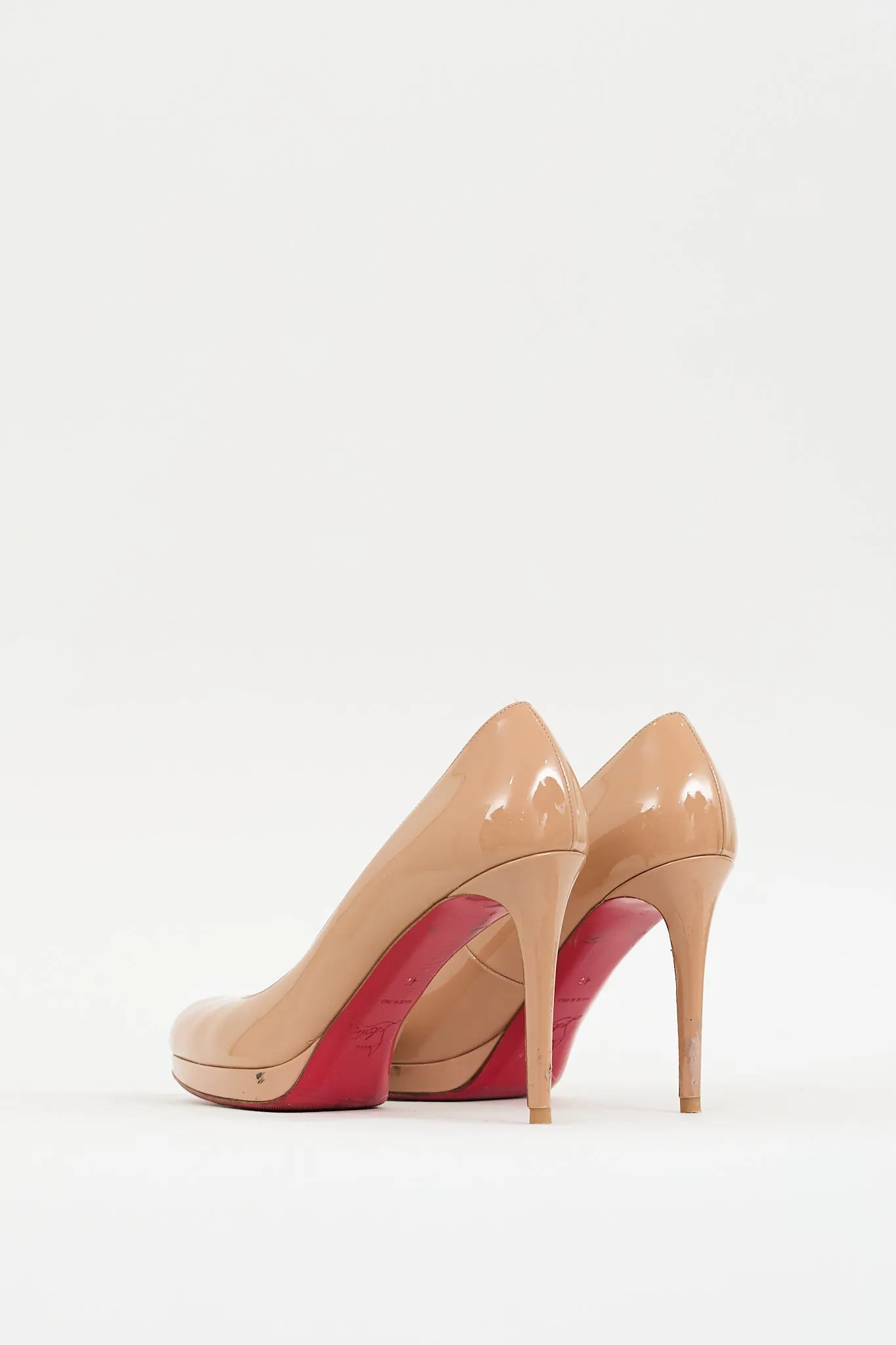 Beige Patent New Simple Pump