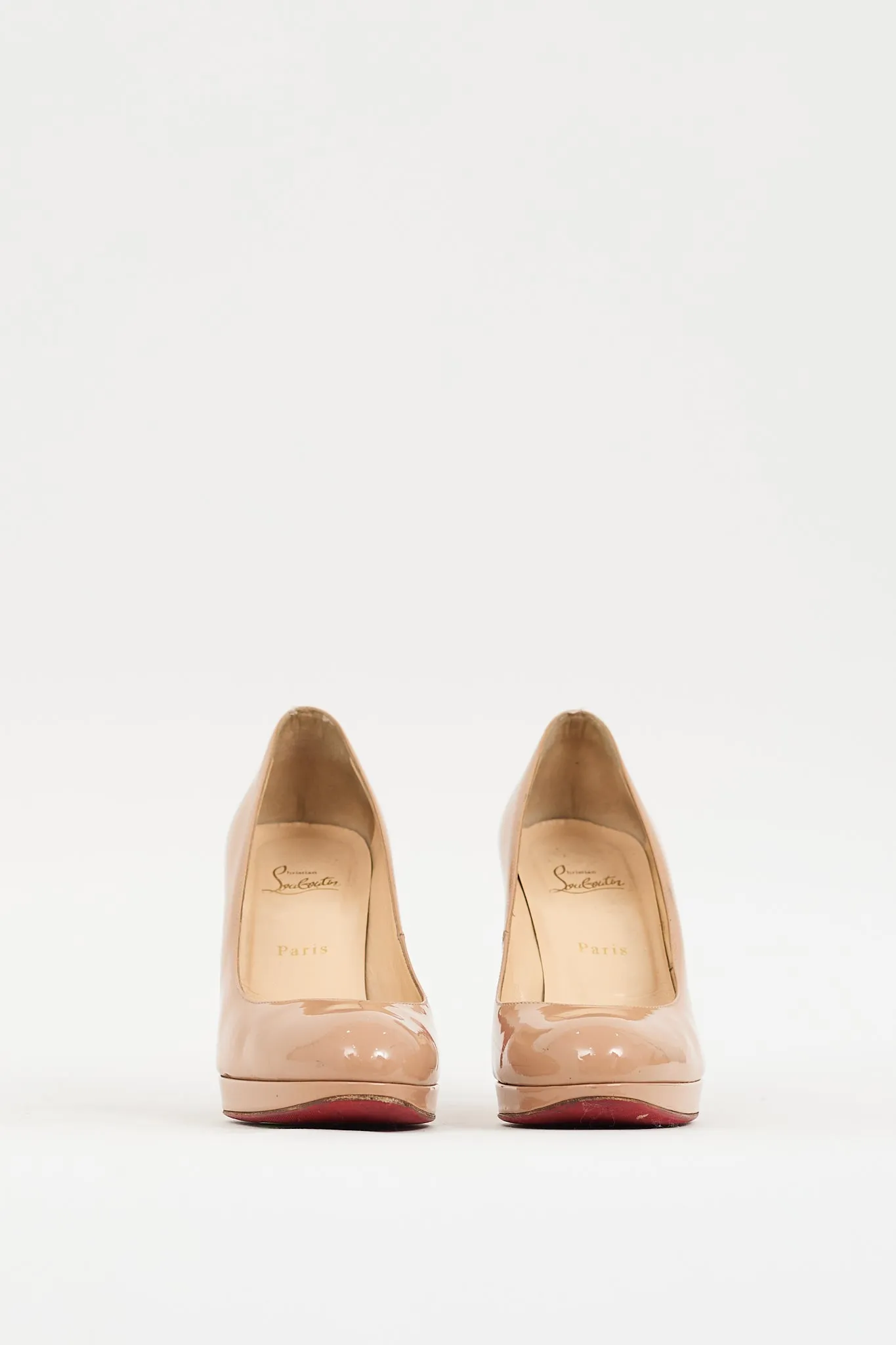 Beige Patent New Simple Pump