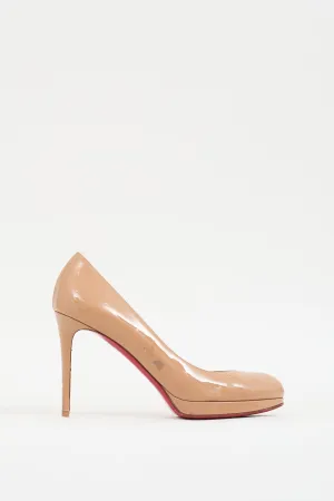 Beige Patent New Simple Pump