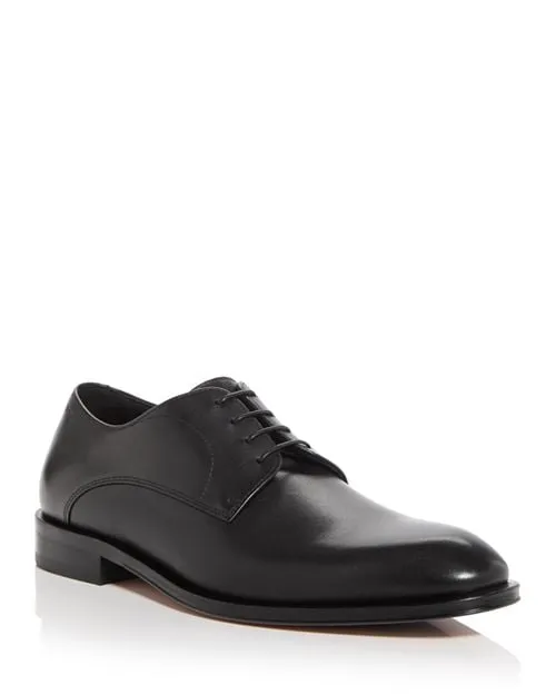 BOSS Men's Derrek Plain Toe Oxford Shoes, Black