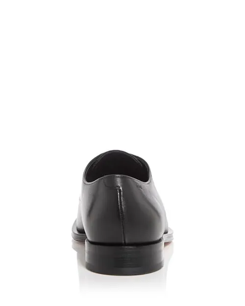 BOSS Men's Derrek Plain Toe Oxford Shoes, Black