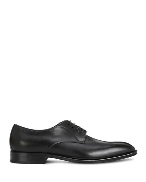 BOSS Men's Derrek Plain Toe Oxford Shoes, Black