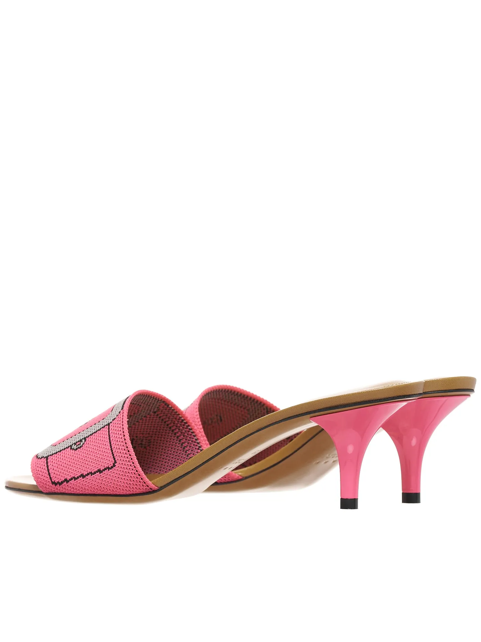Buckle Print Heels (SAMS015705-P4547-PINK-GREY)