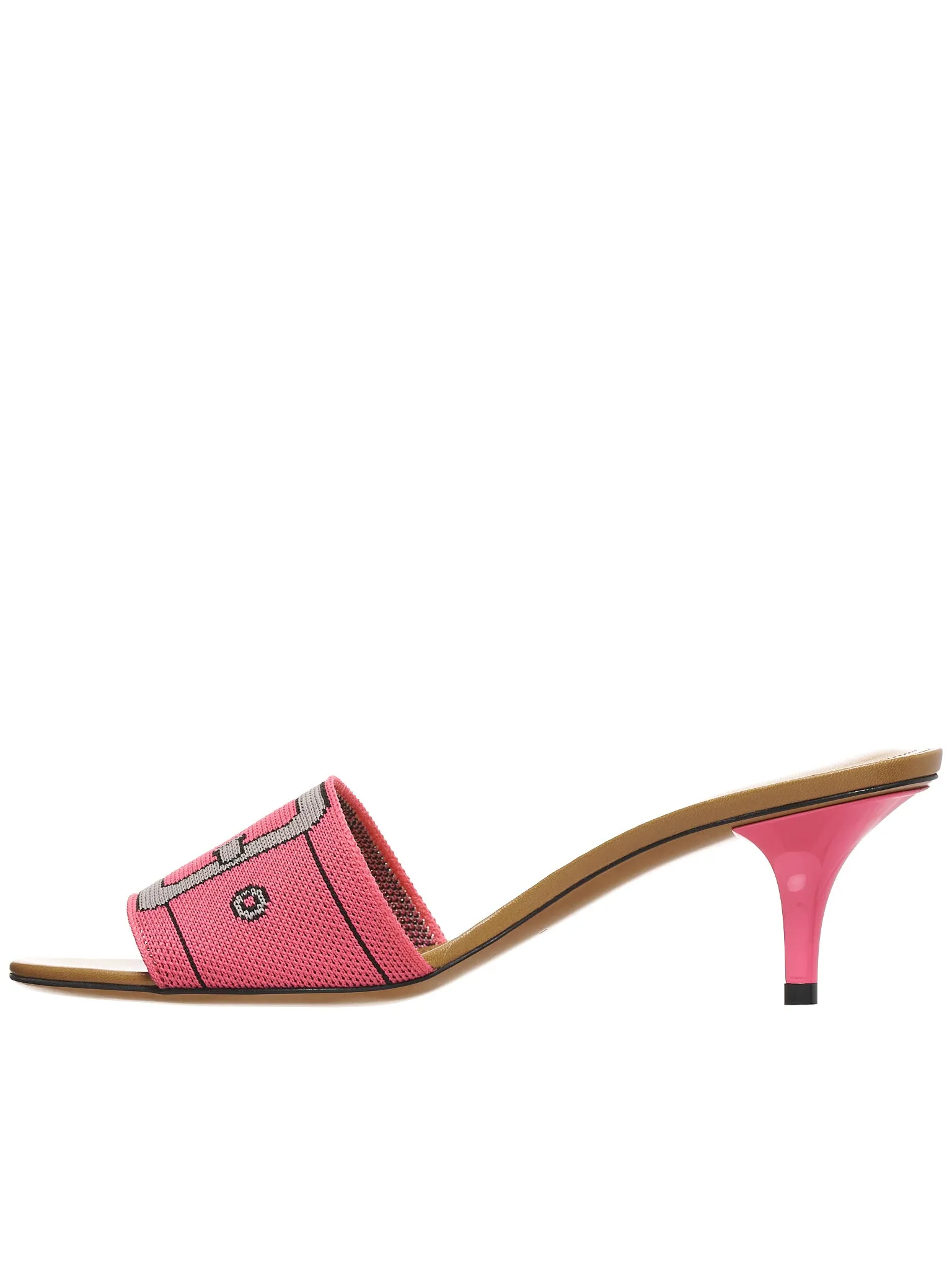 Buckle Print Heels (SAMS015705-P4547-PINK-GREY)