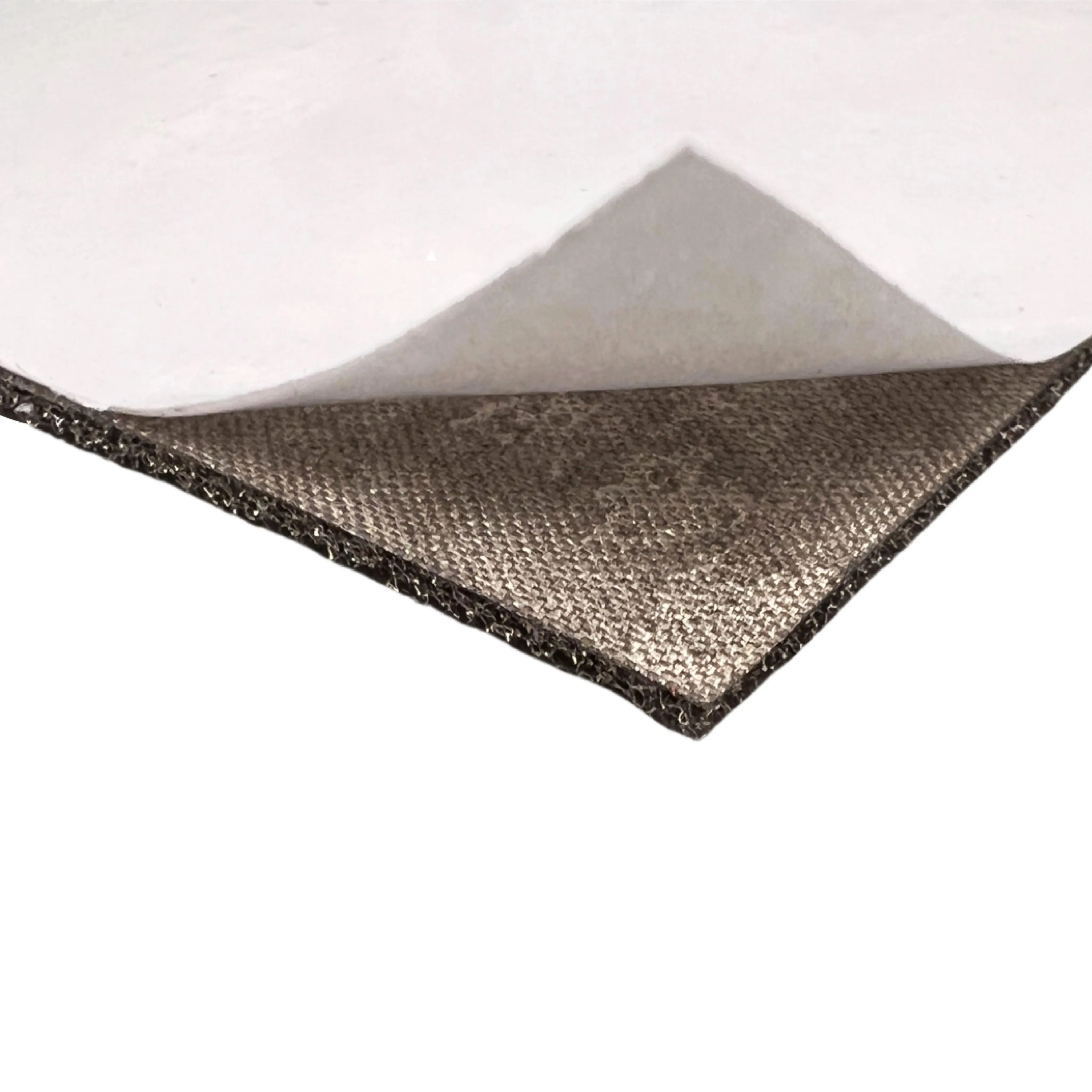 Conductive foam EMI shielding and ESD grounding self adhesive 100x100x1mm silver | ZedLabz