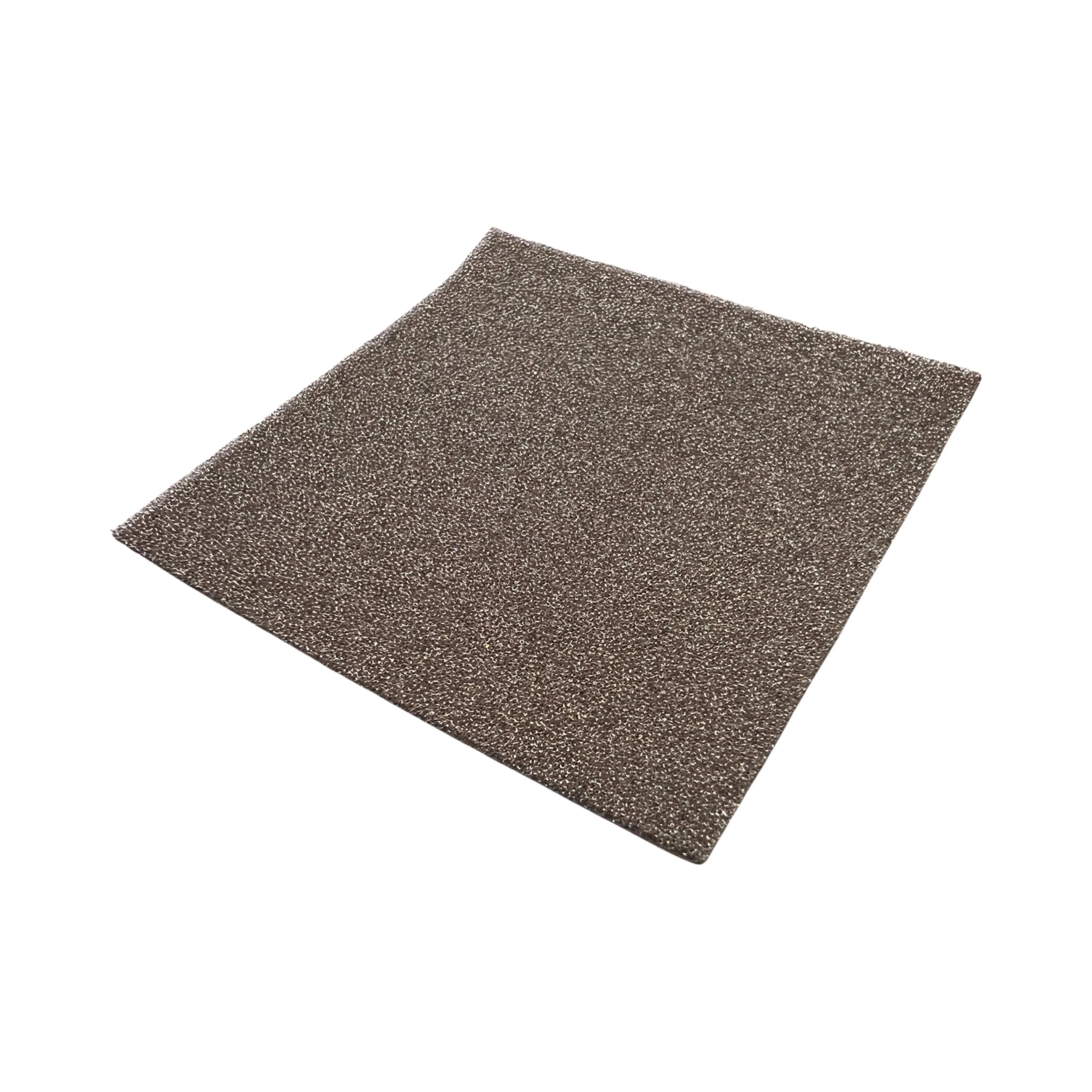 Conductive foam EMI shielding and ESD grounding self adhesive 100x100x1mm silver | ZedLabz