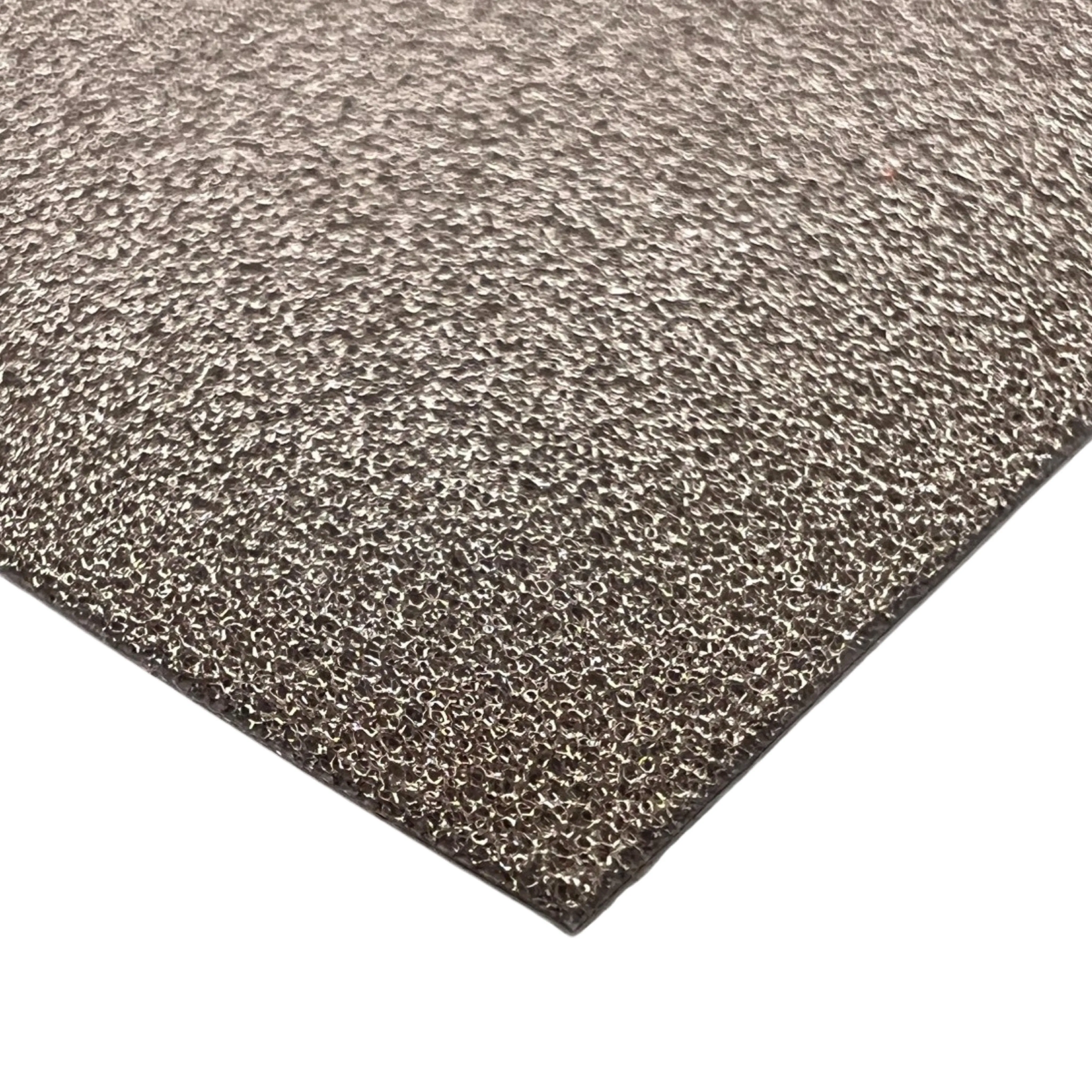Conductive foam EMI shielding and ESD grounding self adhesive 100x100x1mm silver | ZedLabz