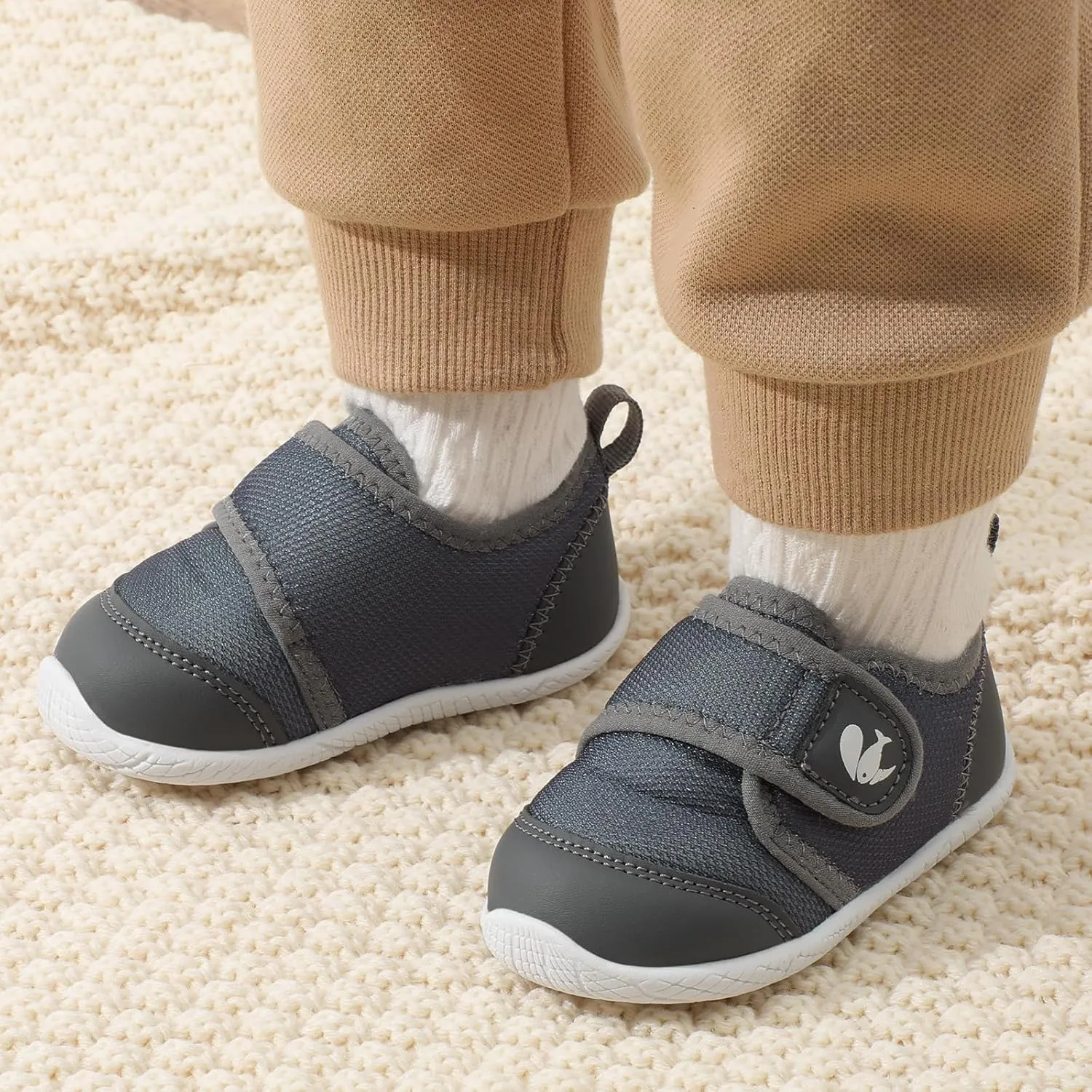 FEETCITY Toddler Shoes Girls Boys Barefoot Shoes Toddler Walking Shoes Kids Slip On Sneakers Breathable Tennis Shoes