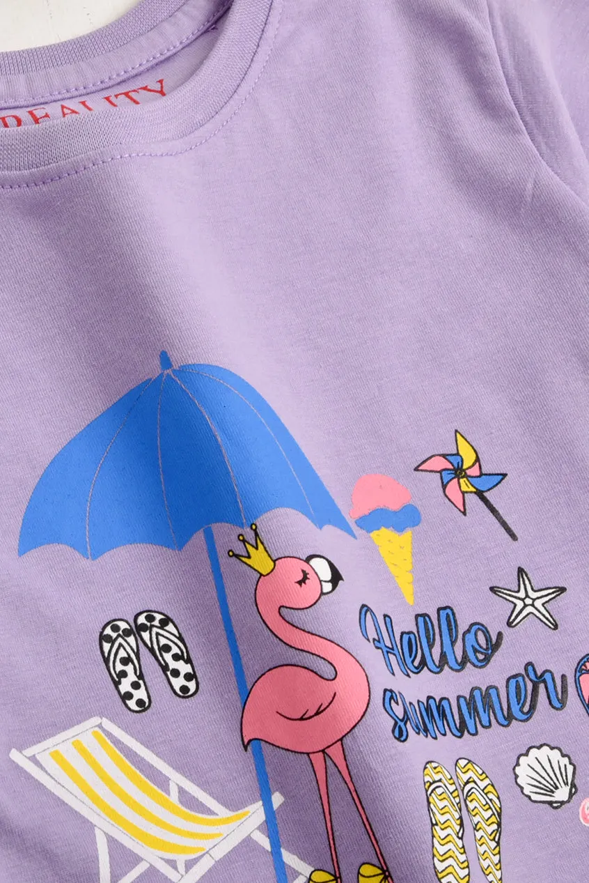 Hello Summer Theme T-Shirt
