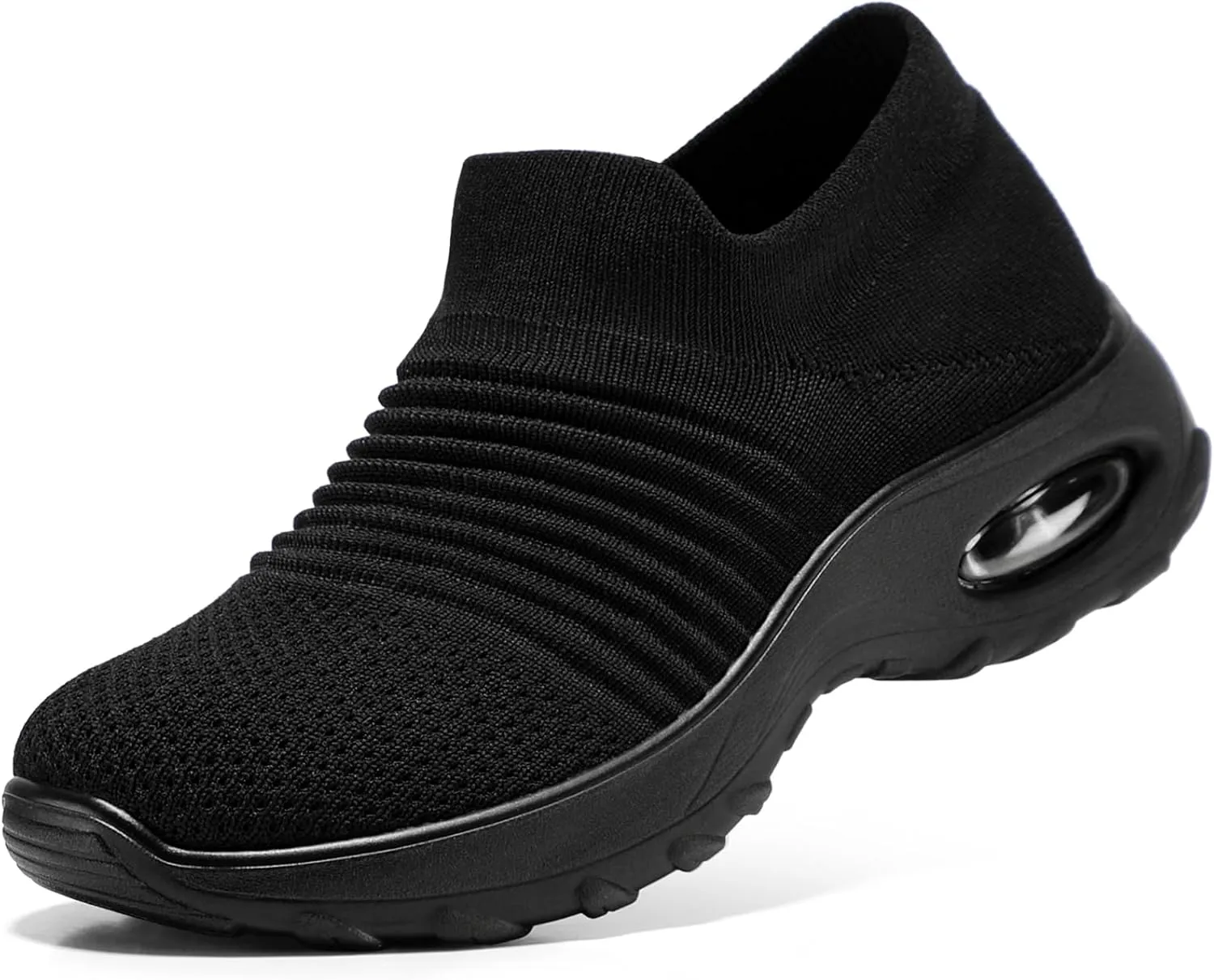 HKR Womens Walking Shoes with Arch Support Lightweight Slip On Sneakers for Plantar Fasciitis