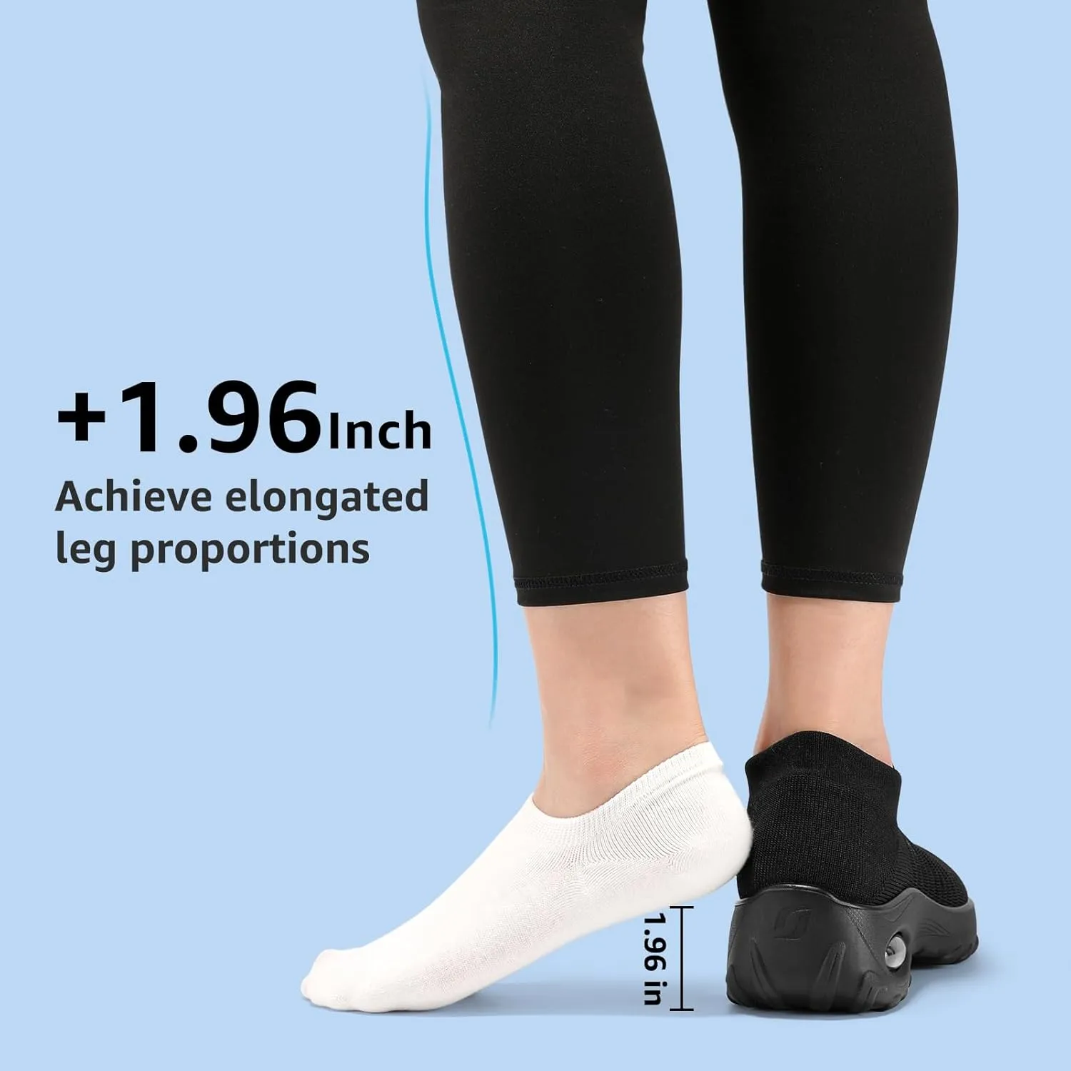 HKR Womens Walking Shoes with Arch Support Lightweight Slip On Sneakers for Plantar Fasciitis