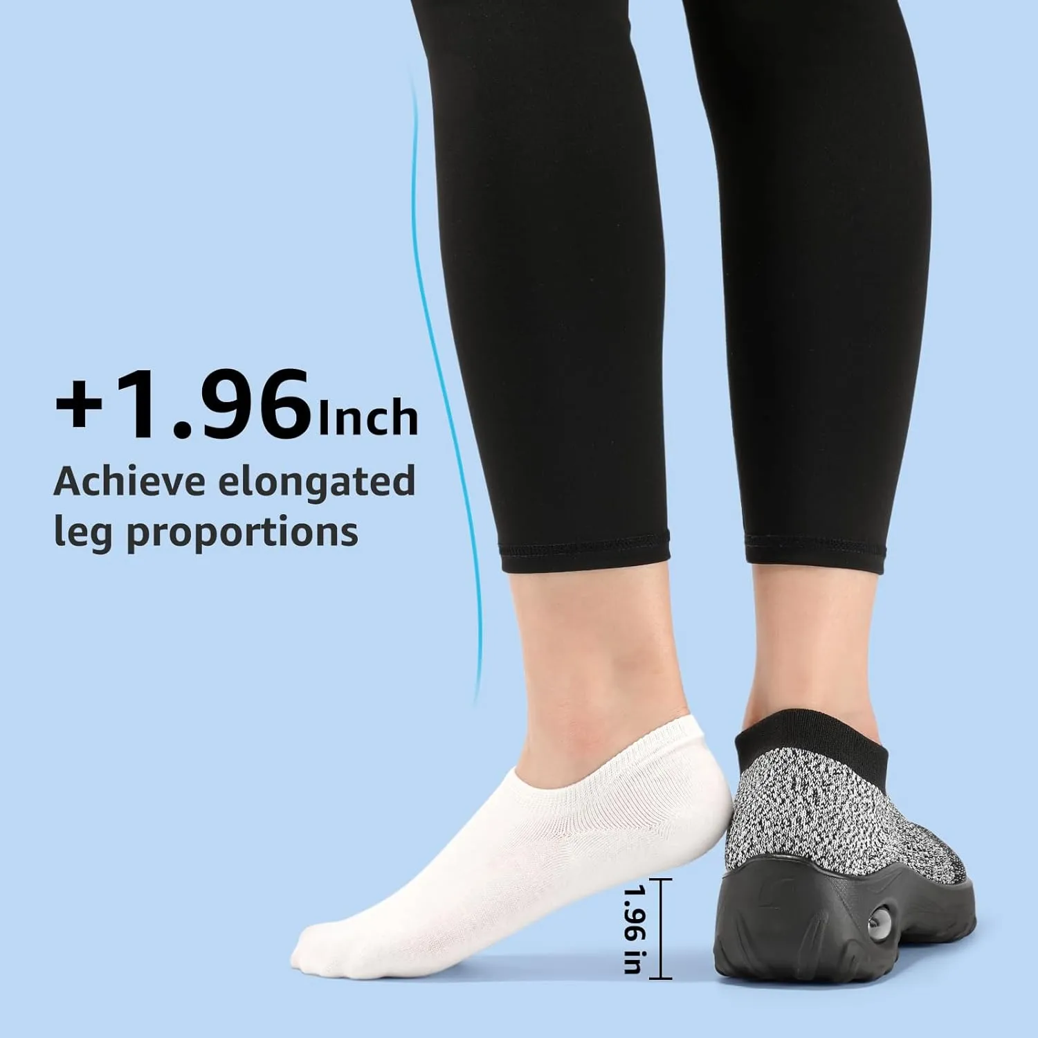 HKR Womens Walking Shoes with Arch Support Lightweight Slip On Sneakers for Plantar Fasciitis