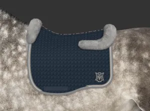 Mattes Eurofit Dressage Navy, Grey Fleece