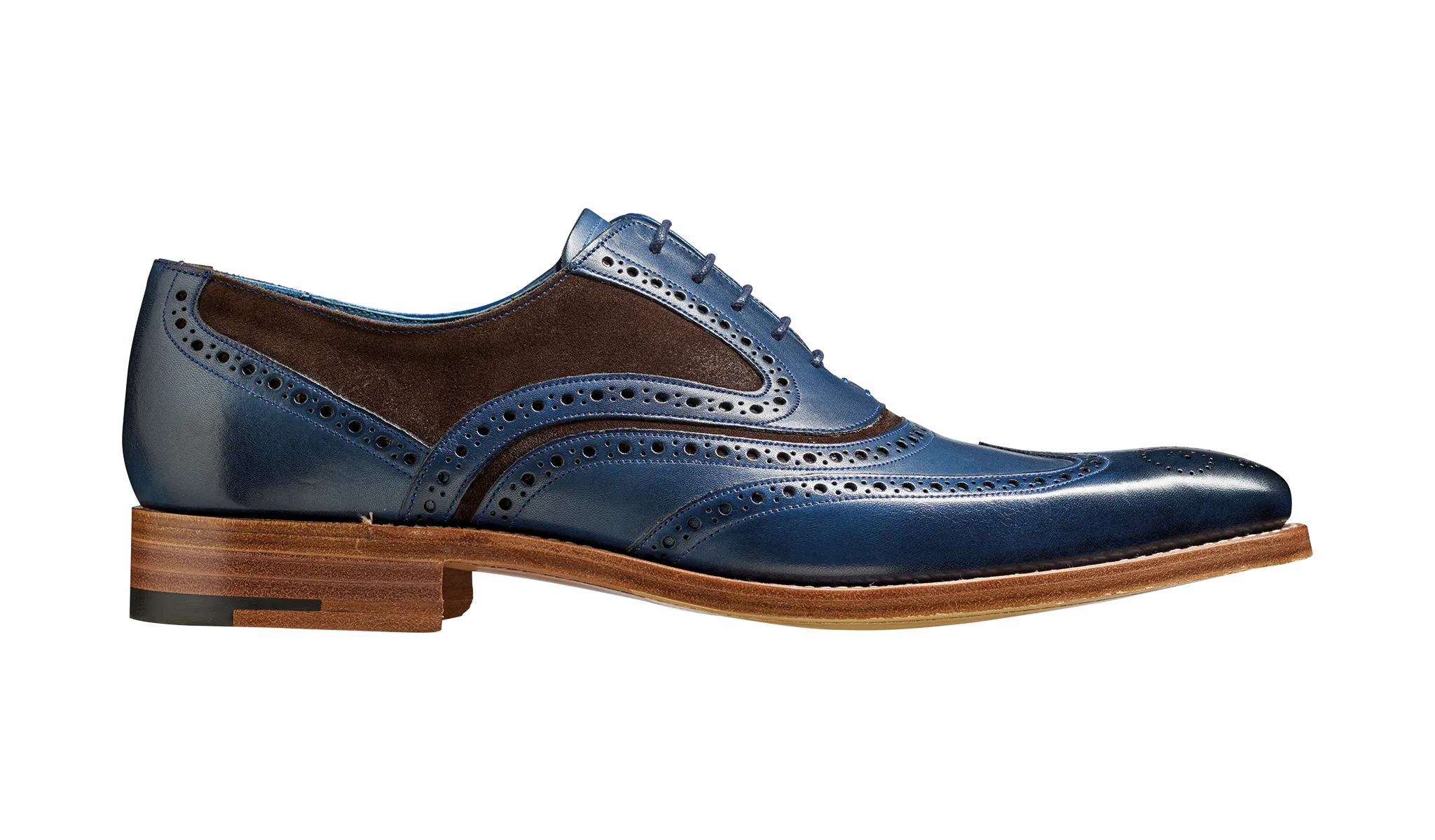 Mcclean - Navy Hand Painted / Choc Suede