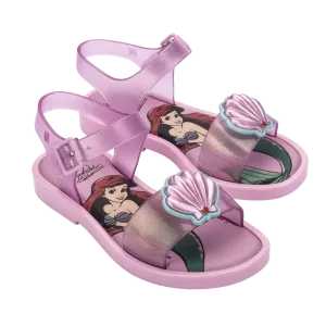 Mini Melissa Mar Sandal   Disney Kids - Glitter Pink / Pink