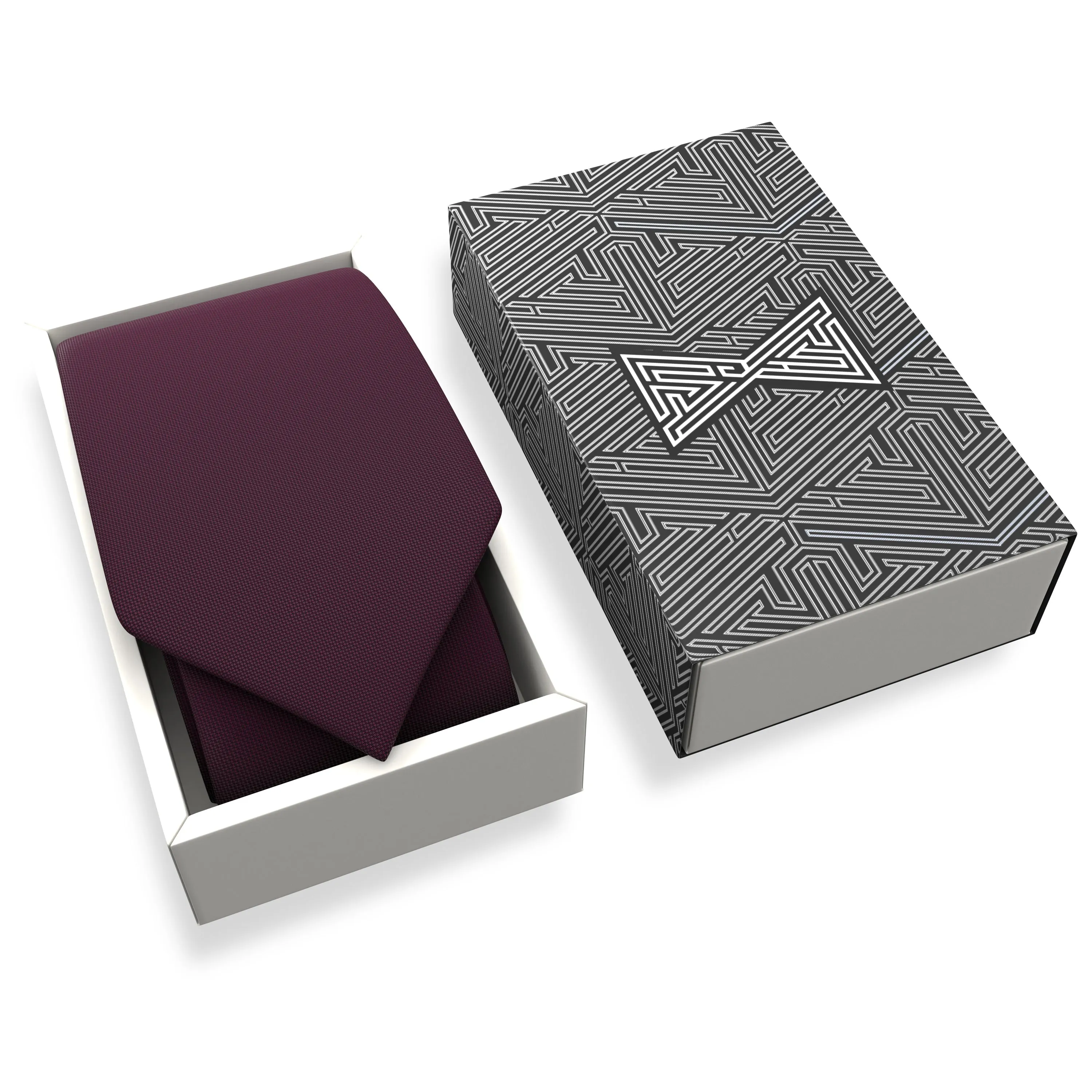 Oxford Maroon Red Necktie
