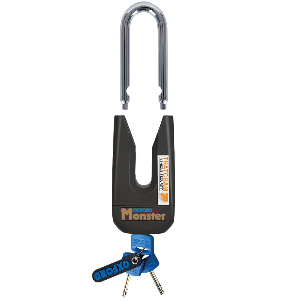 Oxford Monster Disc Lock Black Motorcycle Security