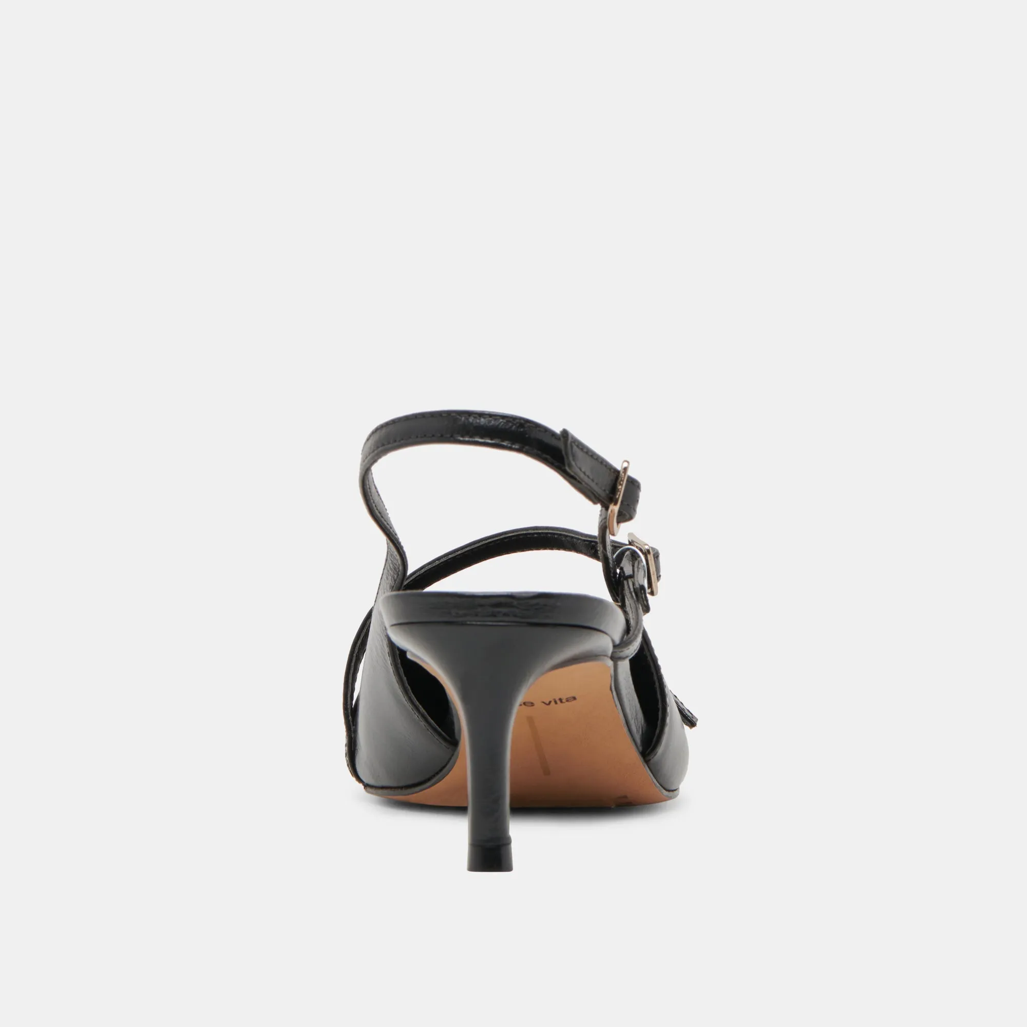 PAMLA MID HEELS MIDNIGHT CRINKLE PATENT