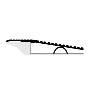 Pemko RVARIOSS/A Modular Ramp Threshold Assemblies, 13 1/2" Width, Adjusts for 1/4" to 1-1/4" Offsets, Mill Finish Aluminum