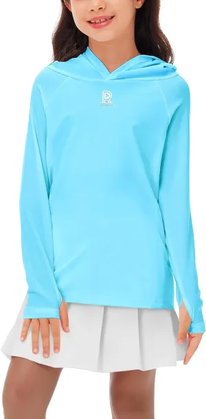 Remimi Kids Sun Shirt Rash Guard Quick Dry Sun Protection Athletic Hoodie Hiking Shirts 3-12 Years
