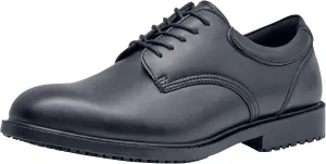Shoes for Crews Cambridge Men's Uniform Dress Work Shoes, Oxford Shoes, Slip Resistant, Water Resistant, Black, 10.5 W