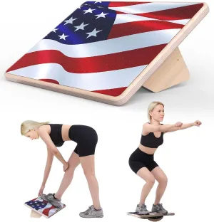 Sozzy 2-in-1 Balance Board and Slant Board, at-home Physical Therapy, Working on Balance, Calf Stretching, DIY Wooden Wobble Board, Version 3.0 Upgraded to 400 lbs