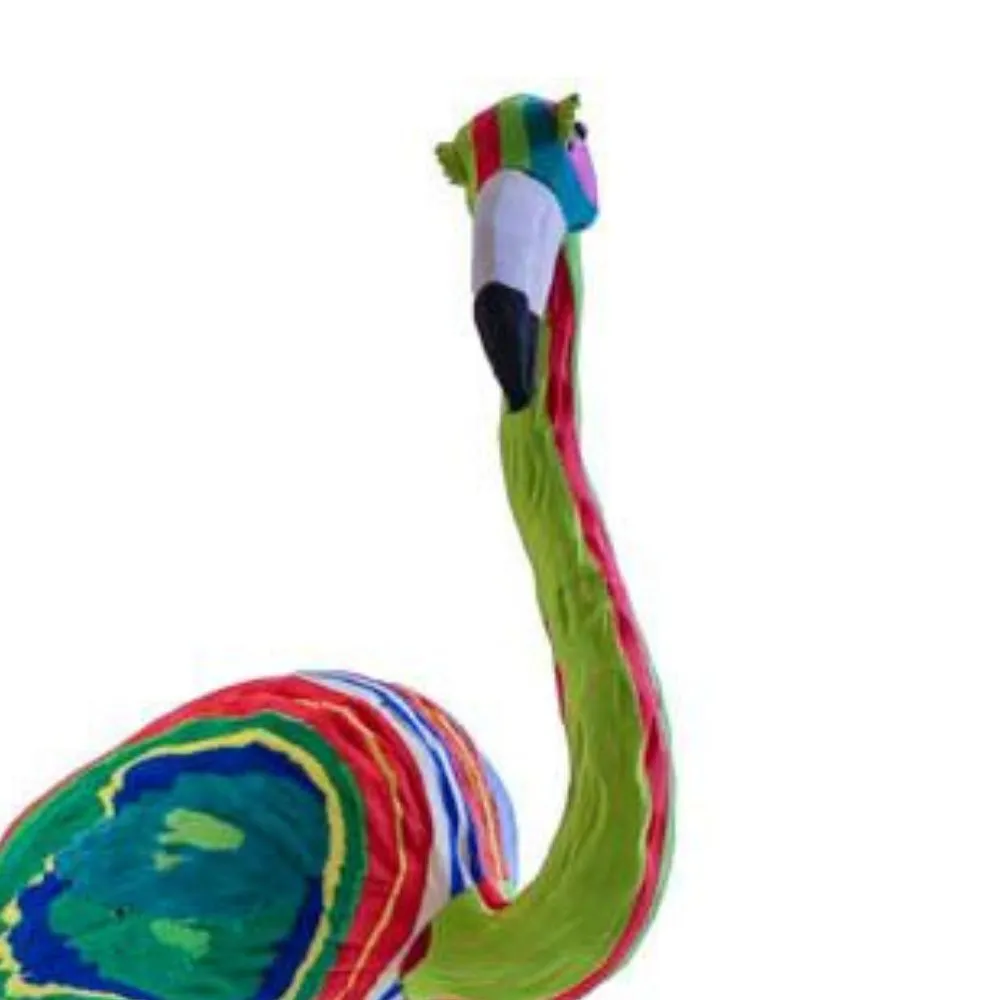 Tall Recycled Flip Flop Flamingo Figurine