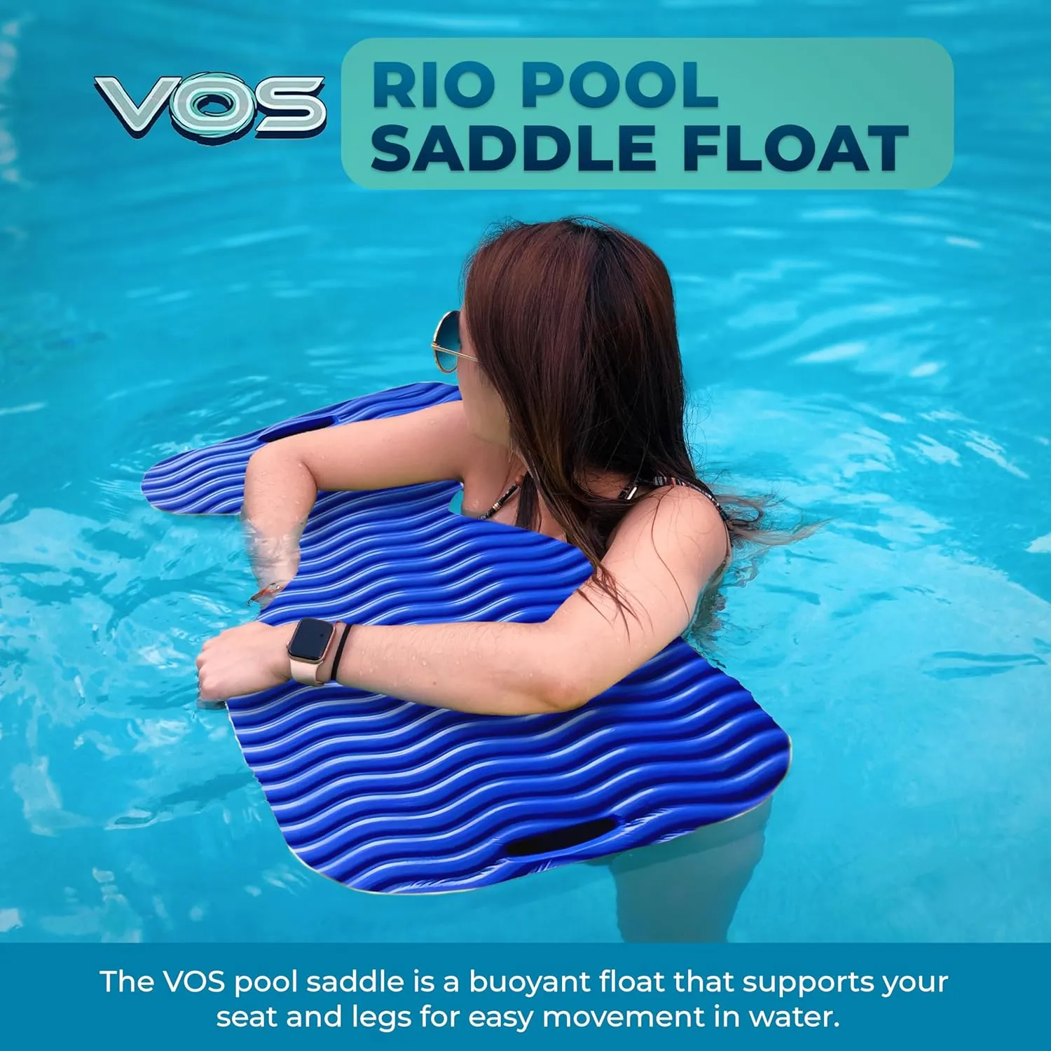 VOS Phoenix Premium Water Solid Saddle Floats for Adults and Kids| Ultra Buoyant, Comfortable Floating Seats for Pool, Beaches, Lakes, Water Parks