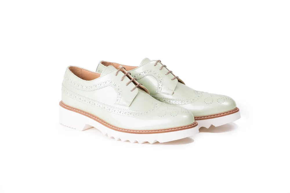 Women's Patent Grey Brogue Wingtip.EX-348 (2017)