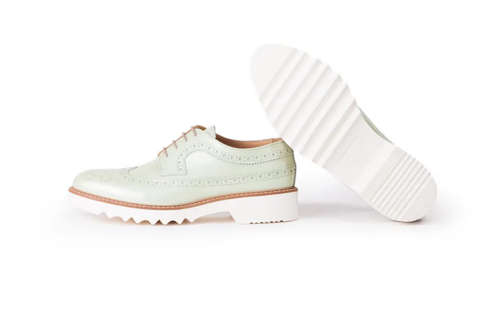 Women's Patent Grey Brogue Wingtip.EX-348 (2017)
